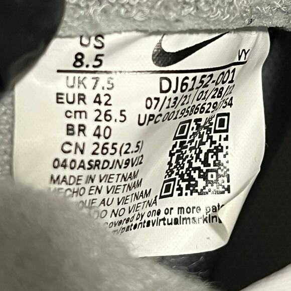 Nike Dunk High SE Athletic Club DJ6152-001 Size 8.5 Wo’s 10 White Grey Red - Picture 7 of 8